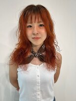 ヘアメイク エイト キリシマ(hair make No.8 kirishima)&nbsp;オレンジブラウン+くるくるヘア