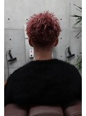 メンズショートスパイキーショートブリーチダブルカラー