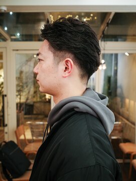 メンズヘア/波巻ツイストスパイラル/フェザーパーマ/表参道