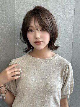 ロンド ロワール 門前仲町(Lond Loire) イメチェンピンクベージュ前髪クールショートアンブレラカラー