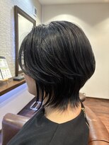 ヘアー サロン アットシュシュ(Hair Salon At'shushu)&nbsp;黒髪で毛流れ、束感、立体感ある大人ショートに♪