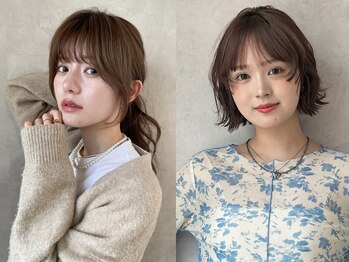 ミューバイケンジ(miu by KENJE)の写真/印象が変わる顔周りのカットで似合わせスタイルに☆数々のコンテスト受賞歴ありのスタイリストも在籍◎