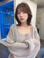 ロンドソル 四日市(Lond Sol) ひし形レイヤーボブハッシュ/顔周り/オリーブベージュ/四日市