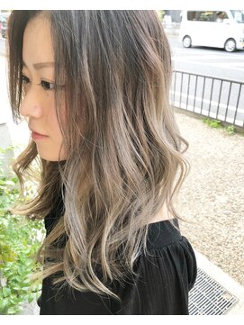 ルーナヘアー(LUNA hair) 『京都 ルーナ』バレイヤージュカラー 【草木真一郎】