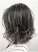 グレージュハイライトグラデーション