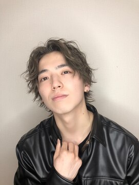 クレオ 片江店(CREO) メンズカット＋特殊パーマ＋カラーセンターパート10代20代