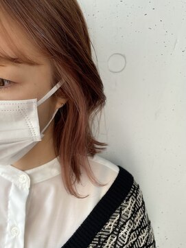 シュリット(schritt) ベージュ×ピンクインナーカラー schritt mutsuki