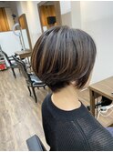 souko.ショートバレイヤージュ白髪染め