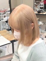 ベレーザ 渋谷(BELEZA)&nbsp;ba655_透明感グレーベージュシースルーバンクハイトーンカラー