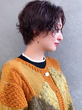 ロンド 表参道店(Lond) Lond表参道【伊杏】ショートパーマ　ディープパープル