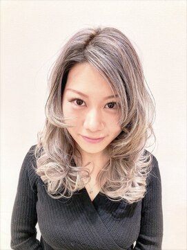 ヘアーライズ 池袋東口店(hair RISE) ハイライトブリーチフルヘッドグレートキュアメテオホワイト