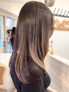 アミュレ(Amule) 雰囲気柔らかニュアンスカラーレイヤーカットセミロング梅ヶ丘