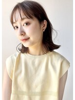 ガーデン オオタカノモリ(garden otakanomori)&nbsp;切りっぱなしボブ×小顔前髪×ベージュカラー×レイヤーカットp