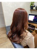 深みオレンジブラウン質感やわらかい透明感【カミケン清明店】