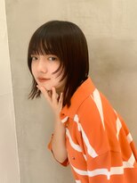 ロンドエニカ 大宮(Lond enika)&nbsp;ウルフアッシュカラーレイヤーロンググレーベージュ[大宮]