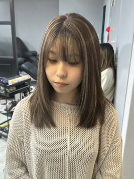 エトラ 渋谷店(etora) ハイライトカラー　グレージュ　ケアブリーチ