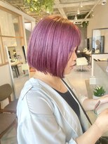 マッシュ グランバーズ 布施(MASHU GRANDVASE)&nbsp;ワンブリーチで作るくすみピンクカラー