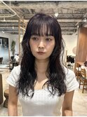 ロングレイヤーのニュアンスパーマ/スパイラルパーマ/カジュアル