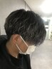 メンズカット＋ツイストスパイラルパーマ　￥7000