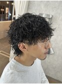twist spiral × men's perm