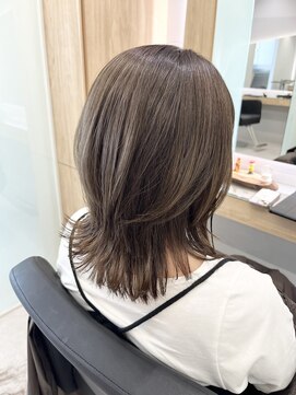 クシュ 本川越店(kusyu...) イメチェンホワイトブロンド外ハネボブ美髪ワイドバング韓国黒髪