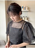顔まわり ヘアアレンジ
