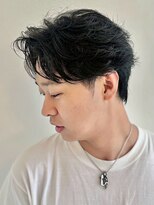 アノ(Ano.)&nbsp;大分ニュアンスパーマセンターパートフェザーパーマ毛流れパーマ