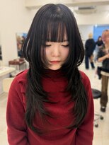 アイトーキョーエス 渋谷(AI TOKYO S) 着物ヘア/ダークアッシュ/ミディアムレイヤーカット/渋谷