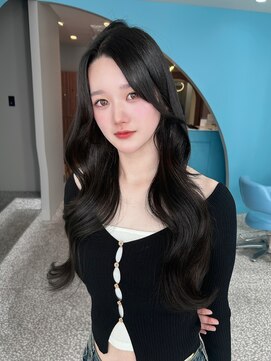 ボタン 熊本(VOTAN) 透ける暗髪/レイヤーカット/顔まわり/韓国ヘア/熊本美容室