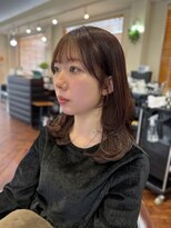 ビール 今泉店(BEER)&nbsp;【海璃】春先取り　ラベンダーピンク×レイヤー×縮毛矯正