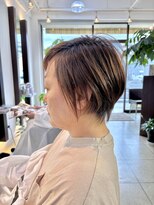 ヘアアーク(HAIR arc)&nbsp;ショートボブ#くびれ前下がりひし形#大人かわいいショートカット