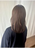 ミルクティーベージュ/明るい白髪染め/ミディアムボブ