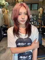 シキ(SHIKI) デザインカラー ハッシュカット ルーツカラー