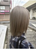 ダブルカラー,ブリーチ,グレーベージュ,グレージュ【草加】