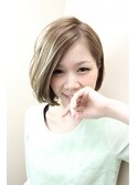 透明感たっぷりのボブ