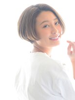 ヘアーサロン ラフリジー(Loufreasy)&nbsp;簡単スタイリング★大人かわいい前下がりボブ×イルミナカラー