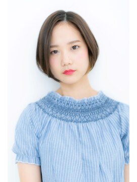 カバーヘア ブリス 北浦和(COVER HAIR bliss) ポイントカラーx前下がり♪アシンメトリー小顔大人ボブY北浦和