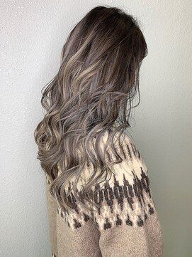 マーシアバイアルティナ 蒲田店(Marcia by artina) 透け感グレージュ×ハイライトウェーブ[Macia蒲田]