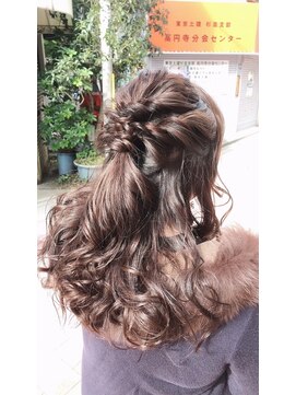 ヘアーアンドスパ コーラルルーム(Hair&spa CORAL room) ハーフアップでお食事へ！