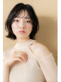 シースルー前髪黒髪アッシュボブウルフZ戸田公園20代30代40代