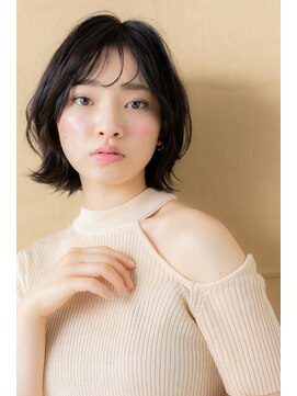 カバーヘア ブリス 戸田公園西口店(COVER HAIR bliss) シースルー前髪黒髪アッシュボブウルフZ戸田公園20代30代40代