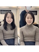 メモリーズ 銀座(Memories)&nbsp;簡単スタイリング！センターパートで似合わせショートヘア！