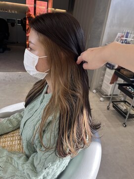 ロンドルーチェ 心斎橋(Lond luce) ダークアッシュ/ミディアムレイヤーカット［髪質改善/縮毛矯正］