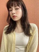 ウェルク(welc) アッシュベージュ×顔まわりレイヤー