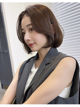 コート 表参道(Cote) Cote蒲牟田愛レイヤーロング外ハネボブ前髪パーマうる艶髪前髪