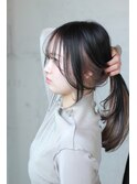 結んでも可愛いレイヤースタイル