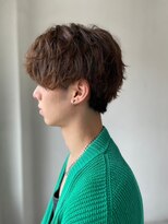 ソイクフ(SOY KUFU)&nbsp;MEN'SHAIRアッシュブラックベリーショートダークアッシュ
