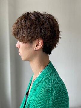 ソイクフ(SOY KUFU) MEN'SHAIRアッシュブラックベリーショートダークアッシュ