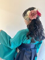 ハーフアップ