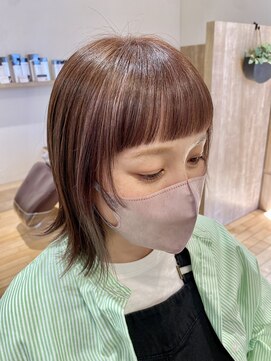 ベル (hair design Belu) パツッとボブ